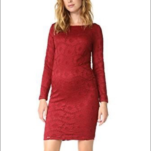 Ingrid & Isabel Boatneck Lace Maternity Dress - Picture 3 of 8